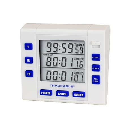 Traceable Three-Channel Alarm Timer, Timing Range is 99 Hours, 59 Minutes, 59 Seconds, Antylia, 5000