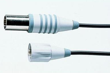 Coaxial Electrode Cable (for Blueline), 1 m Cable with DIN Instrument Plug, Injection Molded