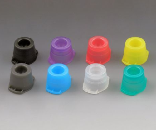 Cap, Universal Snap, with Two Thumb Taps, Fits Most 12 mm, 13 mm and 16 mm Tubes, LDPE, Blue, 1000/CS, Globe Scientific, 118115B