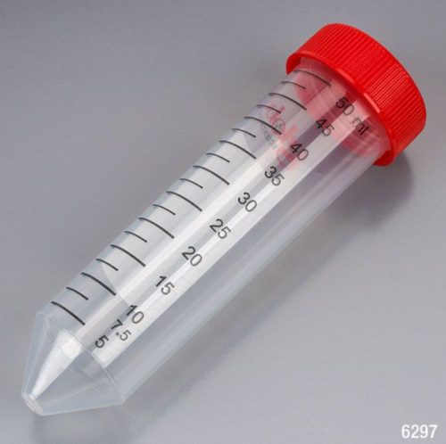 Centrifuge Tubes with Caps, Sterile, 50 mL, 500/CS (20 bags of 25) Globe Scientific, 6297