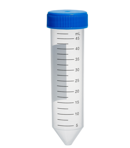 Centrifuge Tube with Screw-Cap, Polypropylene, 50 mL, Non-Sterile, Bulk Packaging, 500/CS, Graduated, MTC Bio, C2603-B