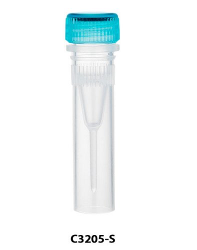 MicroTube, ClearSeal, 0.5 mL, Sterile, Attached Screw Cap with O-Ring, Non-Graduated, Self-Standing, 20 Resealable Bags of 50 Tubes, 1000/CS, MTC Bio, C3205-S