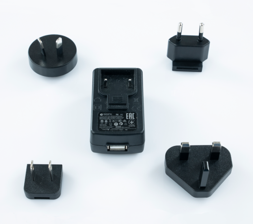 Power Supply Set for TB Series Turbidity Meters, Includes Cable, Power Brick & Outlet Adapters, Lovibond, 19820-170