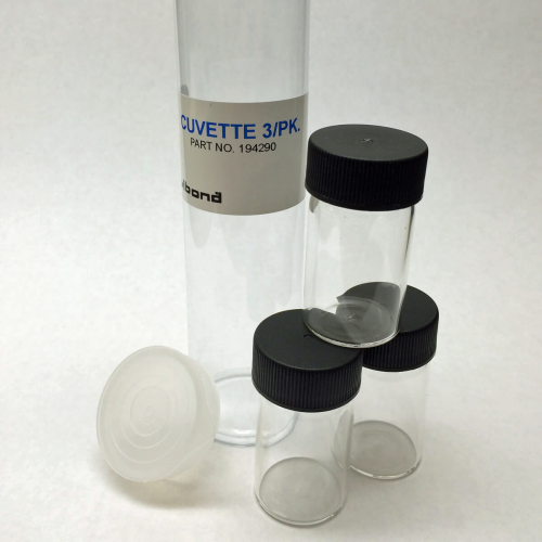 Sample Cells for TB250 WL 3/PK, Tintometer, Inc., 194290 (Shown with Lovibond TB 250 WL Turbidity Meter and Standards)