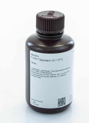 T-CAL Turbidity Standard, <0.1 NTU, 125 mL Amber Poly Bottle, Lovibond, 48012012