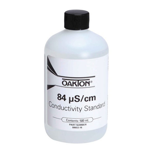 Conductivity Solution, 84S/cm, All Calibration Solutions Have a Certificate of Analysis Available, Cole-Parmer Instrument Company, WD-00653-16 (Non-Regulated)