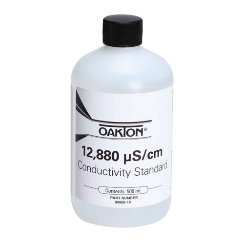 Conductivity Calibration Solution, 12,880S/cm, All Calibration Solutions Have a Certificate of Analysis Available, Cole-Parmer Instrument Company, WD-00606-10 (Non-Regulated)