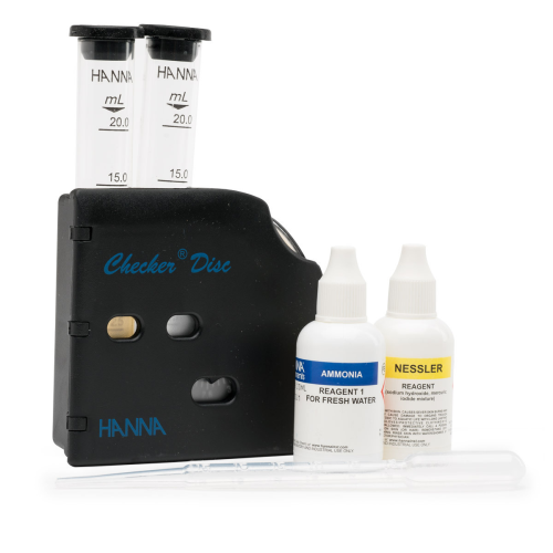 Ammonia Test Kit for Fresh Water with Checker Disc, Hanna Instruments, HI38049