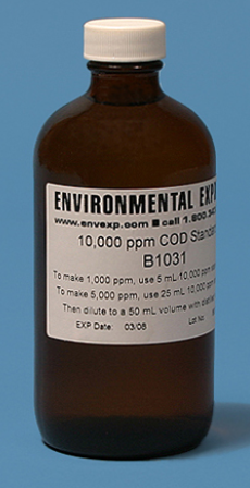 COD Standard, 10,000 ppm, 250 mL, Environmental Express, B1031