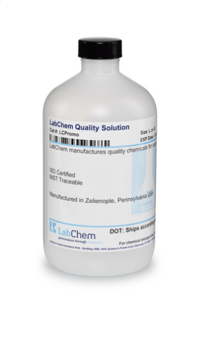 Picric Acid, Saturated, 500 mL Poly Bottle, LabChem, LC186701