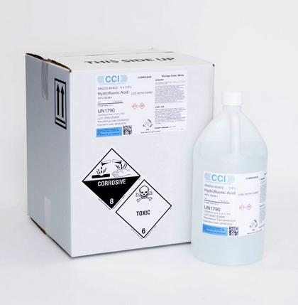 Hydrofluoric Acid, 70% Technical Grade, 3.8 L, Columbus Chemical Manufacturing, 264000-80401