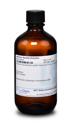 Ferrous Ammonium Sulfate, 0.1N (0.1M), 1 L Glass Bottle, Labchem, LC145002