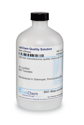 Sulfate Standard, 100 ppm (1 mL = 0.1 mg SO4), 500 mL Poly Bottle, Labchem, LC255001