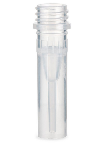 Microtube, 0.5 mL, Self-Standing, Polypropylene, No Cap, Non-Sterile, 1000/PK, Globe Scientific, 111702