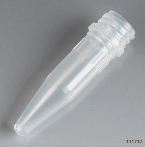 Microtube, 1.5 mL, Polypropylene, No Cap, 1000/PK, Globe Scientific, 111712