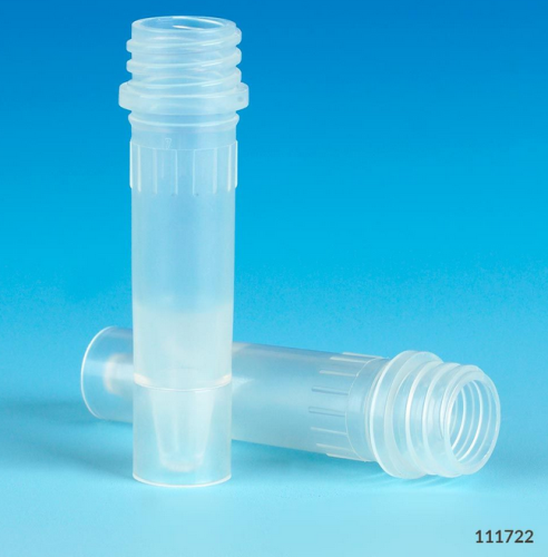 Microtube, 1.5 mL, Self-Standing, Polypropylene, No Cap, Non-Sterile, 1000/PK, Globe Scientific, 111722