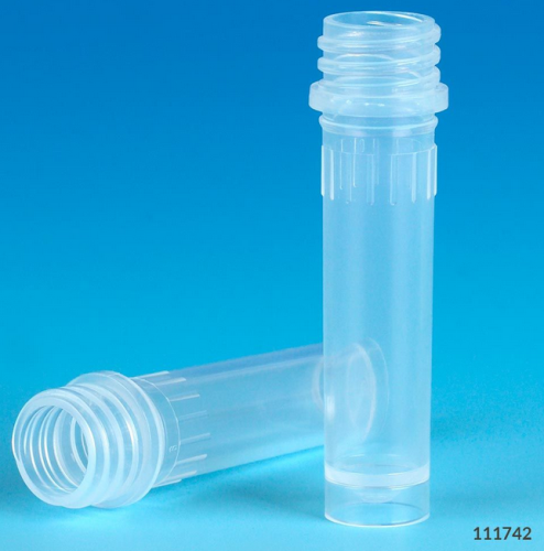 Microtube, 2.0 mL, Self-Standing, Polypropylene, No Cap, Non-Sterile, 1000/PK, Globe Scientific, 111742
