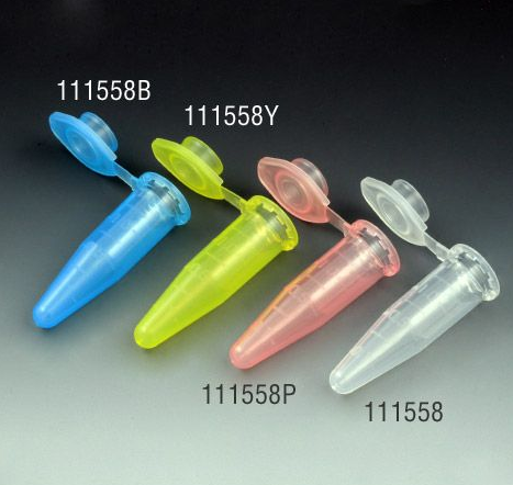 Microcentrifuge Tube, 1.5 mL, Polypropylene, Attached Snap Cap, Graduated, Yellow, Non-Sterile, 10000/CS, Globe Scientific, 111558Y