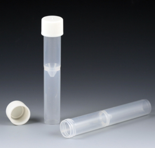 Tube, False Bottom, 16 x 97 mm, 5 mL, with Threads, Polypropylene, Natural, 1000/CS, Globe Scientific, 5527