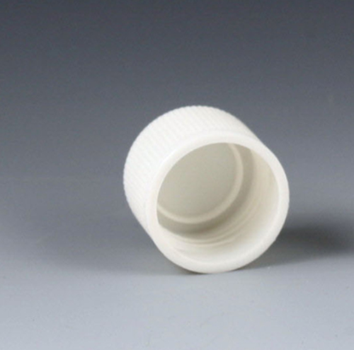 Cap, Screw, for False Bottom Tubes with Threads, White, 1000/PK, Globe Scientific, 5528