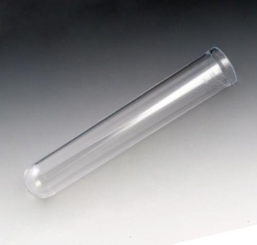 Test Tube, 17 x 100 mm, 15 mL, Polystyrene, 1000/CS (2 Bagsof 500), Globe Scientific, 110182