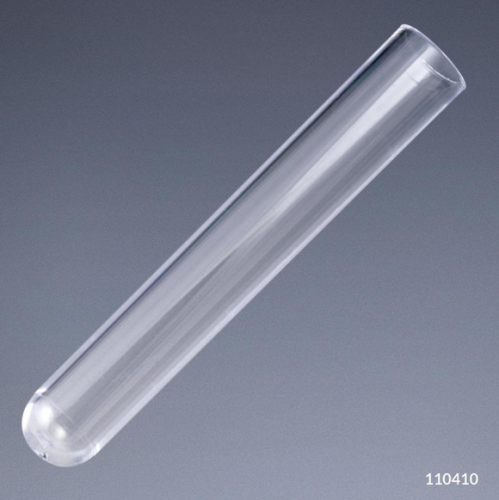 Test Tube, 12 x 75 mm (5 mL), Polystyrene, for Use in Instruments, Non-Sterile, 4000/CS (4 Bags of 1000), Globe Scientific, 110410i