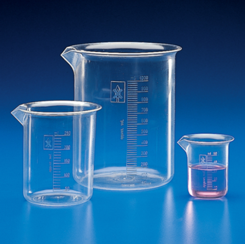 Beaker, Polymethylpentene (PMP) (TPX), Molded Graduations, 5000 mL, 2/CS, Globe Scientific, 601331