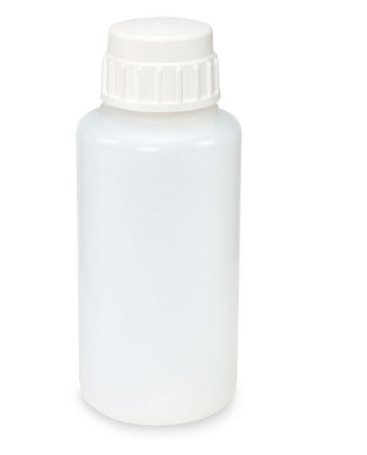 Vacuum Bottle, Heavy Duty, Polypropylene (PP), 1 L, White Polypropylene (PP) 53 mm Screw Cap 12/CS (6 Bags of 2), Globe Scientific, 7081000