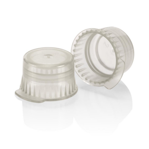 Snap cap, Translucent Gray, Low Density Polyethylene (LDPE) for 12/13 mm Vacuum and Test Tubes, 1000/Pack, Globe Scientific, 113142A