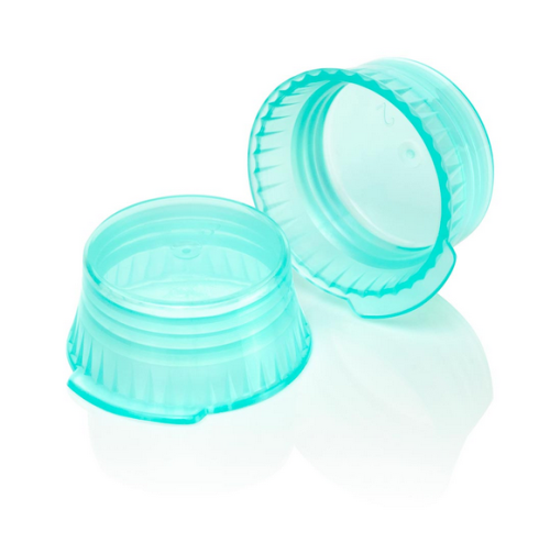 Snap Cap, Translucent Green, Low Density Polyethylene (LDPE) for 16 mm Glass and Evacuated Tubes, 1000/Pack, Globe Scientific, 113144G