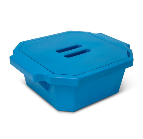 Ice Bucket with Cover, 2.5 L, Blue, Globe Scientific, 455010B