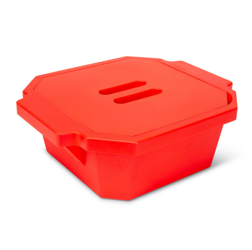 Ice Bucket with Cover, 2.5 L, Red, Globe Scientific, 455010R