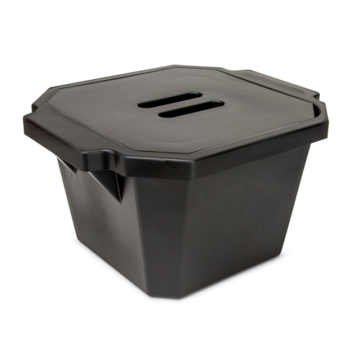 Ice Bucket with Cover, 4.5 L, Black, Globe Scientific, 455015K