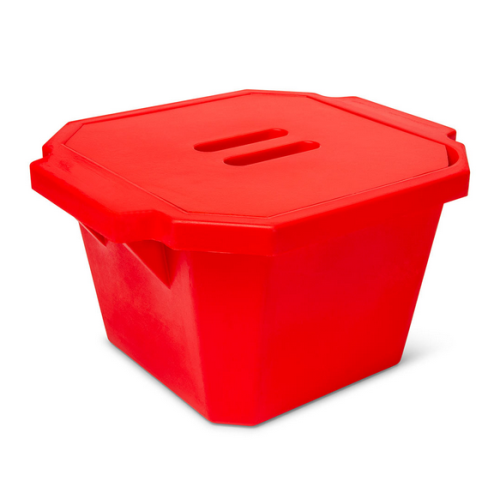 Ice Bucket with Cover, 4.5 L, Red, Globe Scientific, 455015R