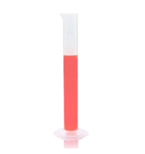 Cylinder, Measuring, Diamond Essentials, Class B, Polypropylene (PP), Molded Graduations, Tall Form, 250 mL, 12/CS, Globe Scientific, 3701-250