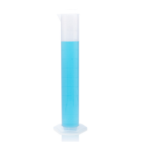 Cylinder, Measuring, Diamond Essentials, Class B, Polypropylene (PP), Molded Graduations, Tall Form, 2000 mL, 4/CS, Globe Scientific, 3701-2M