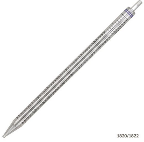 Pipette, Serological, 50 mL, Polystyrene (PS), Standard Tip, 345 mm, STERILE, Black Band, Bulk, 100/CS (4 Bags of 25), Globe Scientific, 1822