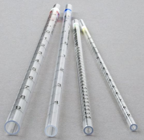 Pipette, Serological, 5 mL, Polystyrene (PS), Open End, 310 mm, STERILE, Blue, Individually Wrapped, Paper/Plastic, 300/CS, Globe Scientific, 1868