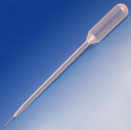 Transfer Pipet, 5.8 mL, Fine Tip, 147 mm, 5000/CS (10 Dispenser Boxes of 500), Globe Scientific, 134050