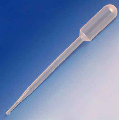 Transfer Pipet, 8.0 mL, General Purpose, Large Bulb, 157 mm, STERILE, Individually Wrapped, 400/CS (4 PKs of 100), Globe Scientific, 138030-S01