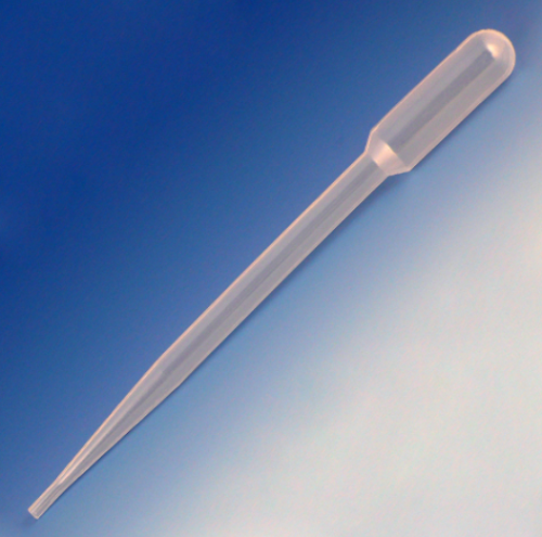 Transfer Pipet, 7.0 mL, General Purpose, Standard, 155 mm, 500/Dispenser PK, Globe Scientific, 138080-500