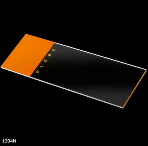 Microscope Slides, Glass, 25 x 75 mm, 90 Degree Ground Edges, Orange Frosted, 1440/CS (20 PKs of 72), Globe Scientific, 1304N