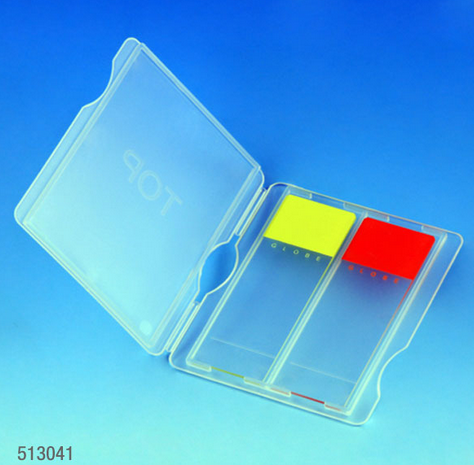 Slide Mailer, Polypropylene, for 2 Slides, Natural, 1000/CS (10 PKs of 100), Globe Scientific, 513041