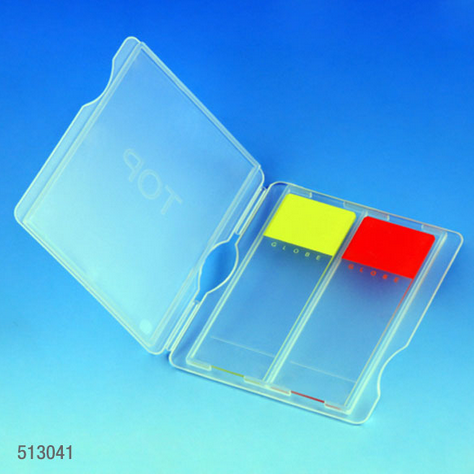 Slide Mailer, Polypropylene, for 2 Slides, Blue, 1000/CS (10 PKs of 100), Globe Scientific, 513041B