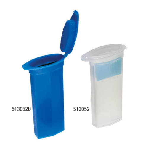 Slide Mailer, Polypropylene, Flip Top, for 2 slides, Blue, 1000/CS (10 PKs of 100), Globe Scientific, 513052B