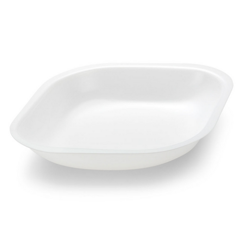 Weight Boat, Diamond Shaped, Antistatic, PS, White, 100 mL, 3000/CS (12 Bags of 250), Globe Scientific, 3614-100