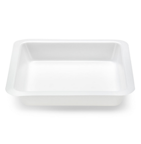 Weight Boat, Square with Square Bottom, Antistatic, PS, White, 250 mL, 3000/CS (6 Bags of 500), Globe Scientific, 3619-250