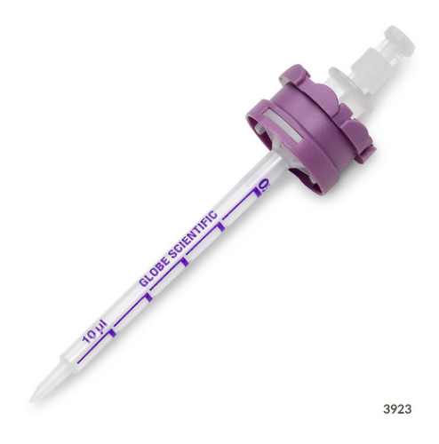 Diamond RV-Pette PRO Dispenser Tip for Repeat Volume Pipettors, 0.5 mL, 3000/CS, Globe Scientific, 3923