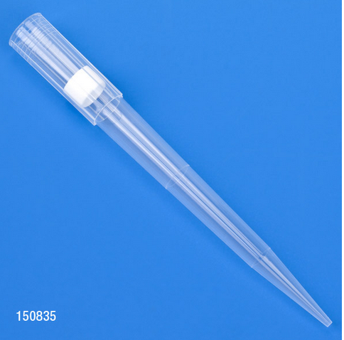 Filter Pipette Tip, 1 - 1000 microliter, Certified, Universal, Low Retention, Graduated, Natural, 84 mm, Extended Length, STERILE, 5760/CS (10 Boxes of 6 Racks of 96), Globe Scientific, 150835