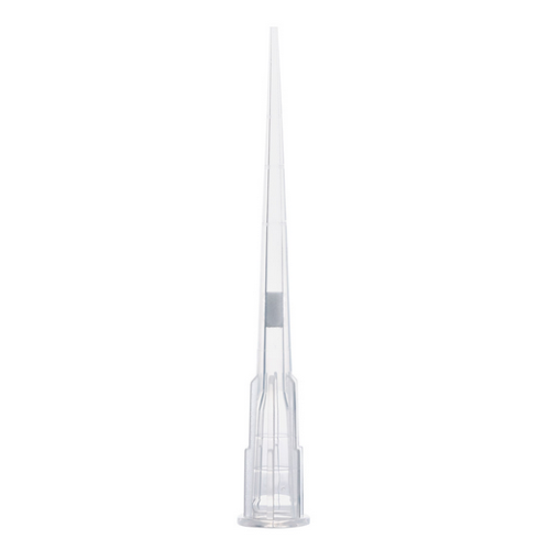 Filter Pipette Tip, 0.1 - 10 microliter, Certified, Universal, Low Retention, Graduated, 45 mm Extended Length, Natural, STERILE, 1920/CS (2 Boxes of 10 Racks of 96), Globe Scientific, 150903